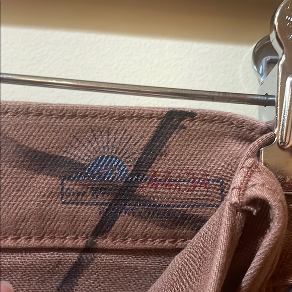 Men’s New Faherty Stretch Terry Jeans Mesa Red 5 Pocket Slim Pants - Picture 4 of 10